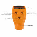GM200 LCD Digital Car Paint Coating Thickness Probe Tester Gauge Meter Meas T7D1