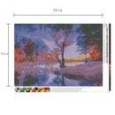 5D DIY Full Drill Diamond Painting Forest Lake Cross Stitch Embroidery Kits