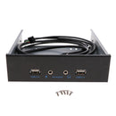 5.25'' Optic Front Panel USB Hub With Dual USB2.0 2Ports &HD AUDIO port
