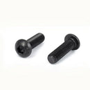 M6x20mm Button Head Hex Socket Cap Screw Bolt Black 50pcs
