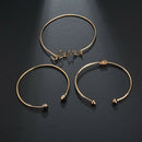 Personality English Alphabet Love Expression Black Gem 3 Piece Bracelet