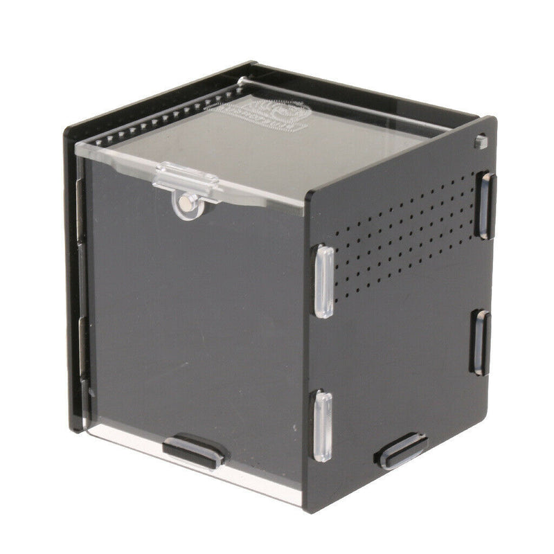 Acrylic Reptiles Terrarium Container for Reptiles Amphibians Black
