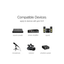 1.8m XLR Male to Female Microphone Audio Cable Adapter Wire Cord (Orange) A