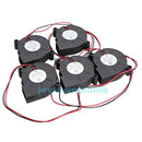 5Pcs Black Brushless DC Cooling Blower Fan 5015S 5V 0.15A 50x15mm Accessories