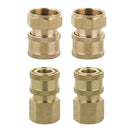 4pcs Quick Connect Coupler Adapter Pressure Washer Hose Connector M18x1.5mm /