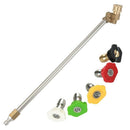 Pressure Washer Wand with Adjustable Angle Nozzle, 16 in ch Spray Lance 180