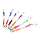 2X Retractable Plastic Spring Coil Spiral Stretch Key Ring Chain Keyring BX