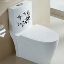 Black Butterfly Flower Bathroom Toilet Seat Wall Stickers Home Decor A
