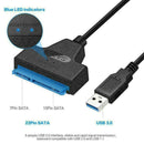 USB 30 To SATA 22 Pin 25" Laptop Hard Disk Drive SSD Cable Converter