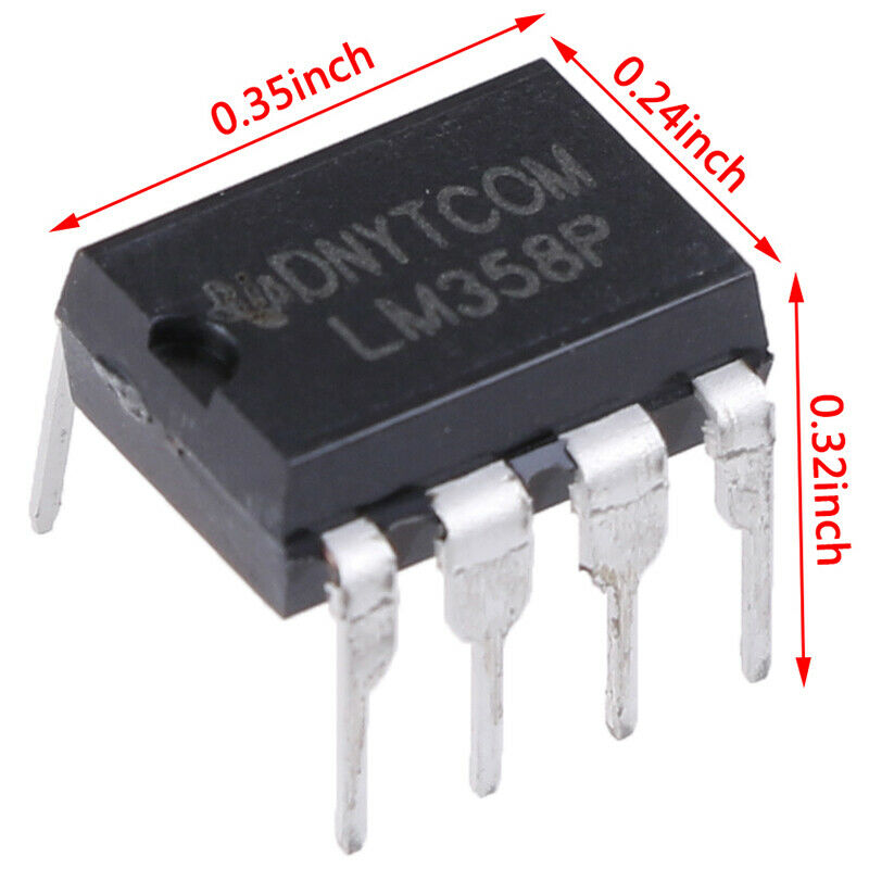10 Pcs LM358P OPAMP DUAL 0-70DEG C 8-DIP SE