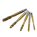 5pc/Set M3-M8 High  6542 Steel Screw Thread Metric Spiral Tap Drill Bit