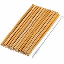 20 Pieces 7.5 inch Reusable Bamboo Drinking Straws Alternative to Plastic K K7V9