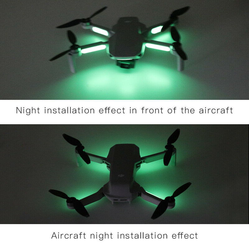 For DJI Mavic Mini Drone 2PCS Luminous Stickers Fluorescent Decals Night Flight