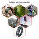 5 in 1 Multifunctional Outdoor compass Survival Weaving Bracelet,Umbrella R