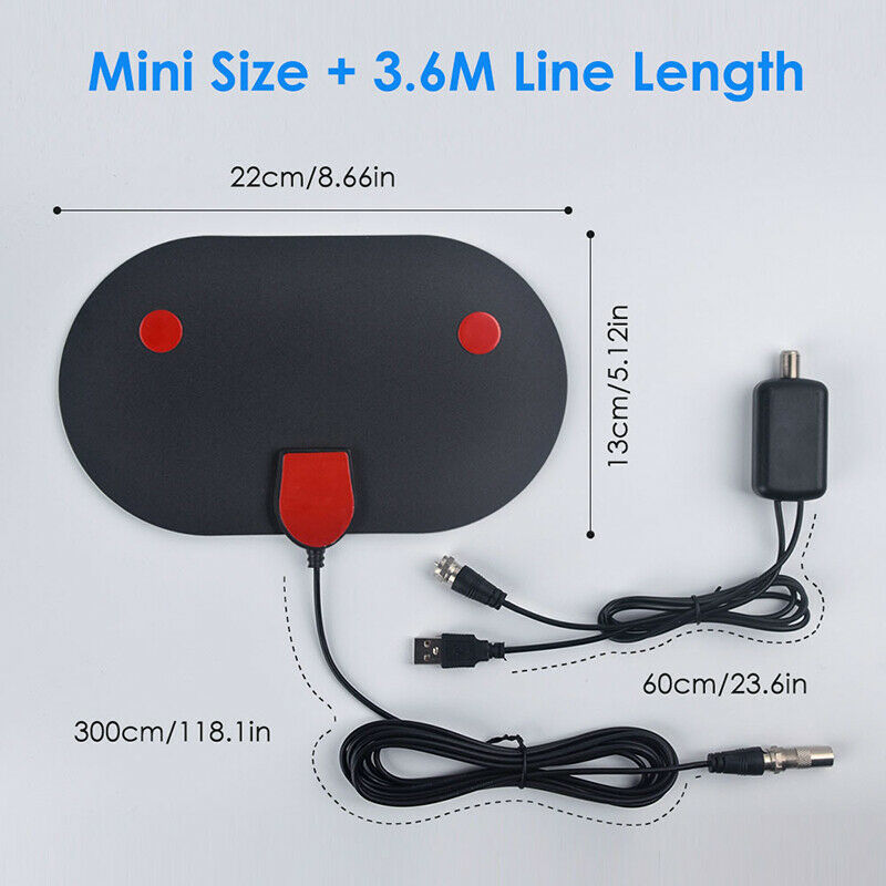 Indoor Television 980 Miles Signal Amplifier FREE HD TV Program Antenna for Life