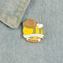 Cartoon Honeybee Brooch Dripping Oil Enamel Shirt Lapel Pin Jewelry Gifts