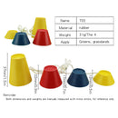 8 Pack Professional Rubber Golf Tees - Easy to Use on Hard Ground or Winter Tees