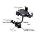 Car Phone Holder Wireless Charger Support Dual USB Charging  MP3 FM Transmitter