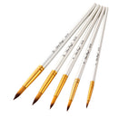 5 Pcs Painting Brushes Set Acrylic Oil Watercolor Paint Artist Paint Brush