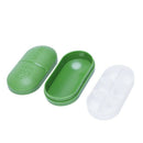Compact Long Medical Pill Box Organizer Six Compartments in Random Color