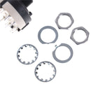 2x 1 Pole 12 Position Panel PCB Wiring Rotary Switch 18 Teeth Shaft Adjustabl Ew