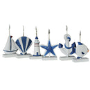 6Pcs Beach Theme Photo Memo Clip Display Place Card Holder desk Wedding Home