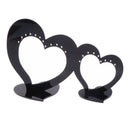 19.5Cm Jewelry Display Rack Acrylic Heart Shape Earrings Organizer Holder S