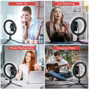 10.2 inch LED Selfie Ring Light Dimmable Desktop Phone Photo Video Lighting