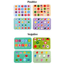 Kids English Wooden Memory Match Animal Number Flag Game Children Early Edu H3N2