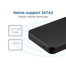 5Gbps USB 3.0 HDD SSD Enclosure 2.5 inch SATA Hard Disk Mobile Box (Black)