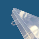 Transparent Plastic Storage Box Square Jewelry Parts Multi Functional Case