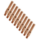 10 Pieces Red Copper Gas Shielded Weld Welding Welder Contact Nozzle  1.4mm