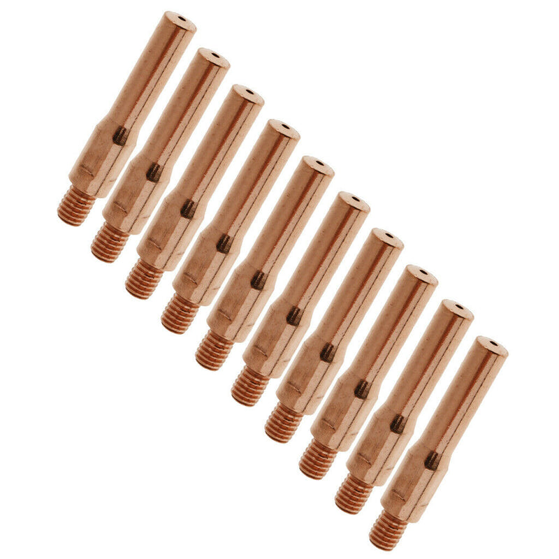 10 Pieces Red Copper Gas Shielded Weld Welding Welder Contact Nozzle  1.4mm