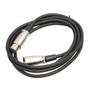 3Pin XLR Male to XLR Female Balanced Microphone Audio Cable Connector 1.8m