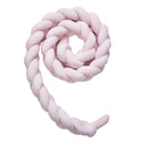 Nordic Style Soft Knot Plush Pillow Braided Baby  Sleep Bumper Pink