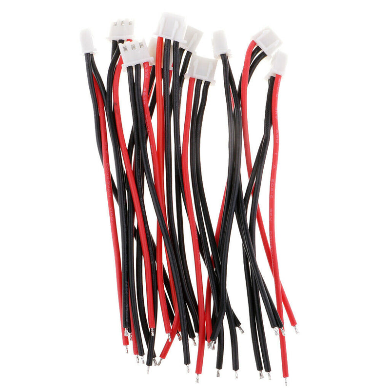 4 Inch Lipo Battery Balance Charger Cable Lead JST XH Plug 1S-4S, Set of 40pcs