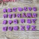 26 Alphabet Letter Fondant Cookie Cutter Mold Chocolate Cake Embosser Mould