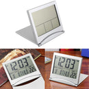 Digital LCD Display Desk Alarm Clock Calendar Date Time Thermometer Travel x 1
