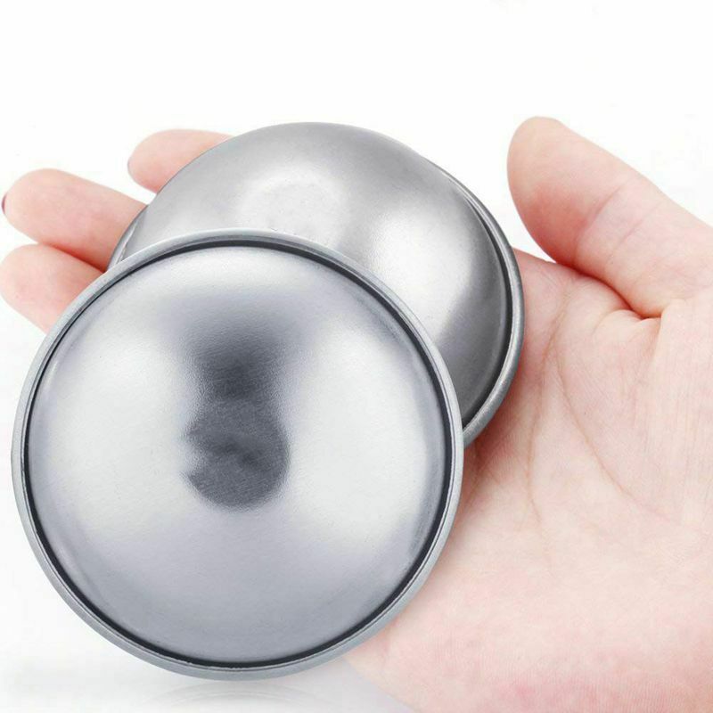 24 Pieces 3 Sizes DIY Metal Bath Bomb Mold 12 Set for Crafting Your Own Fiz H8U1