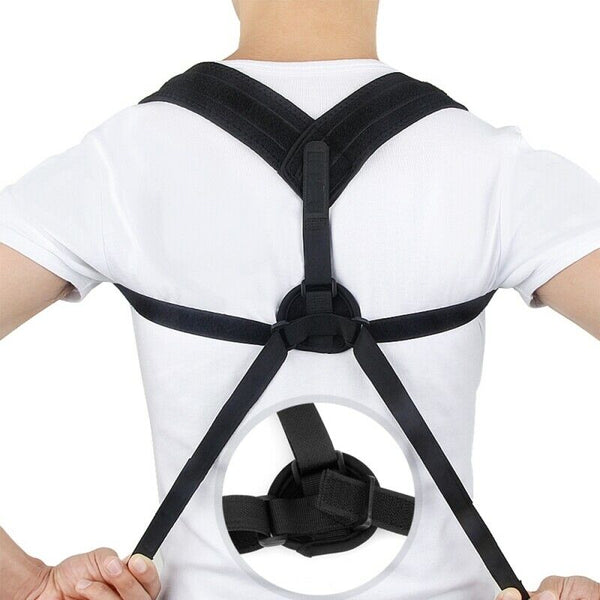 Posture Corrector Support Men Women Back Shoulder Brace Belt Adjustable x 1