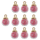 20x Chic Accessories Glass Ball Charms Beaded Pendant DIY Jewelry Craft Gift