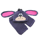 Newborn Baby Donkey Pattern Photography Clothing Knitted Beanie Pants Suit