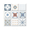20pcs Retro Floor Tiles Wall Stickers Self-adhesive Decals (CRY006 10x10cm) A