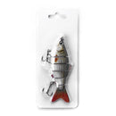 Fishing Lure 10cm 6-Segment Lifelike Lure Baits Crankbaits with 2 Hook