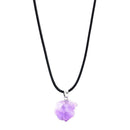Natural Stone Pendant Necklace Amethysts Crystal Chakra Reiki Raw Ore Jewelry