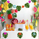24 Pcs Tropical Palm Leaves Luau Party Decoration Artificial Simulation Tro