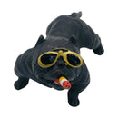 Dog Car Interior Decoration Dashboard Ornament Car Home Decor- Gray