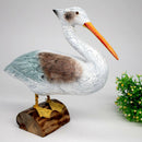 Wooden Seagull Ornament Artificial Simulated Decoration Bird Art Craft