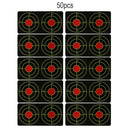 50pcs Targets Glow 6x6cm Reactive Splatter Paper Target for Hunting Train