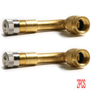2* Tyre Valve Extension Adaptor 90 Degree Tire Stem Extender Fit Motorcycle Car